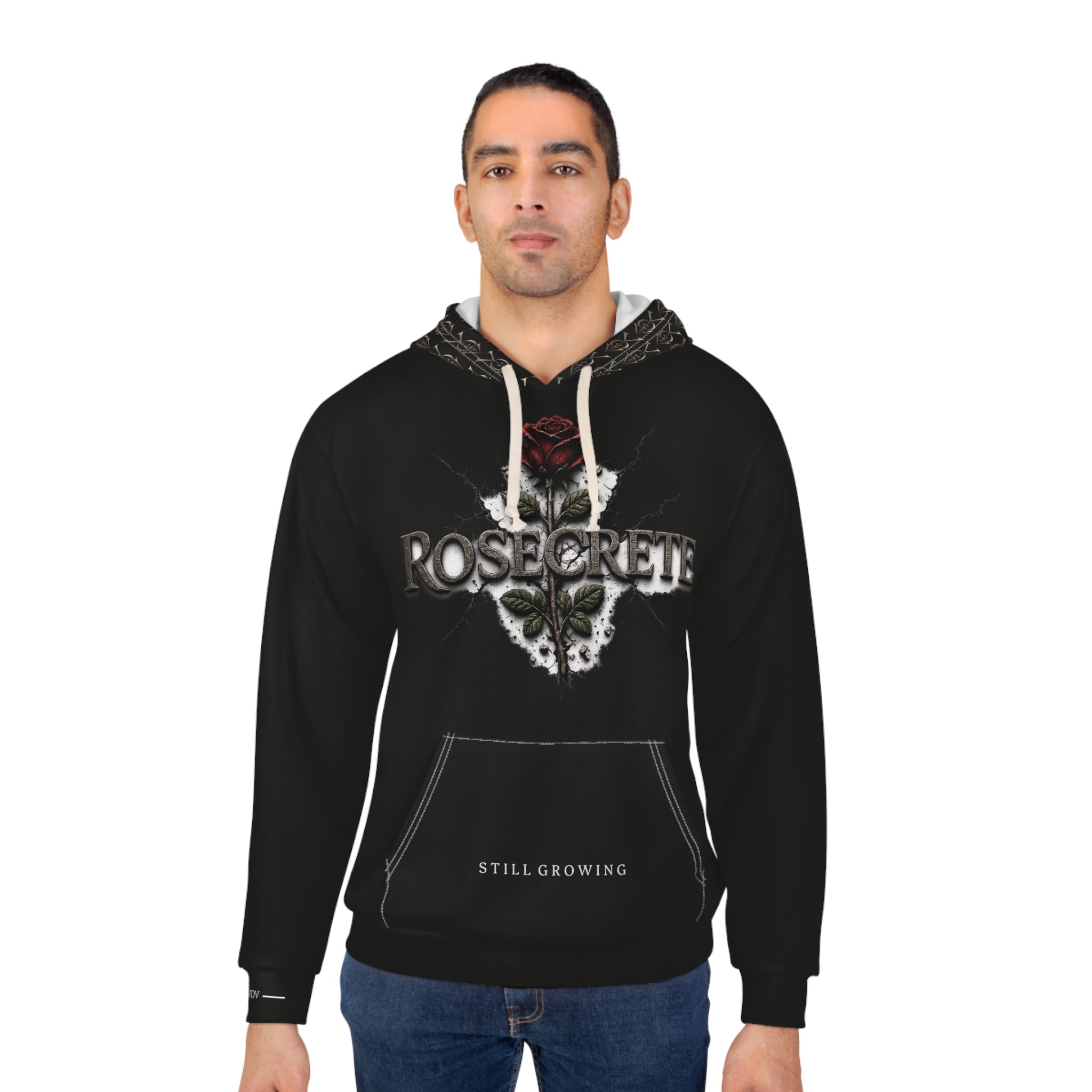ROSECRETE | Logo'd Down Pullover Hoodie