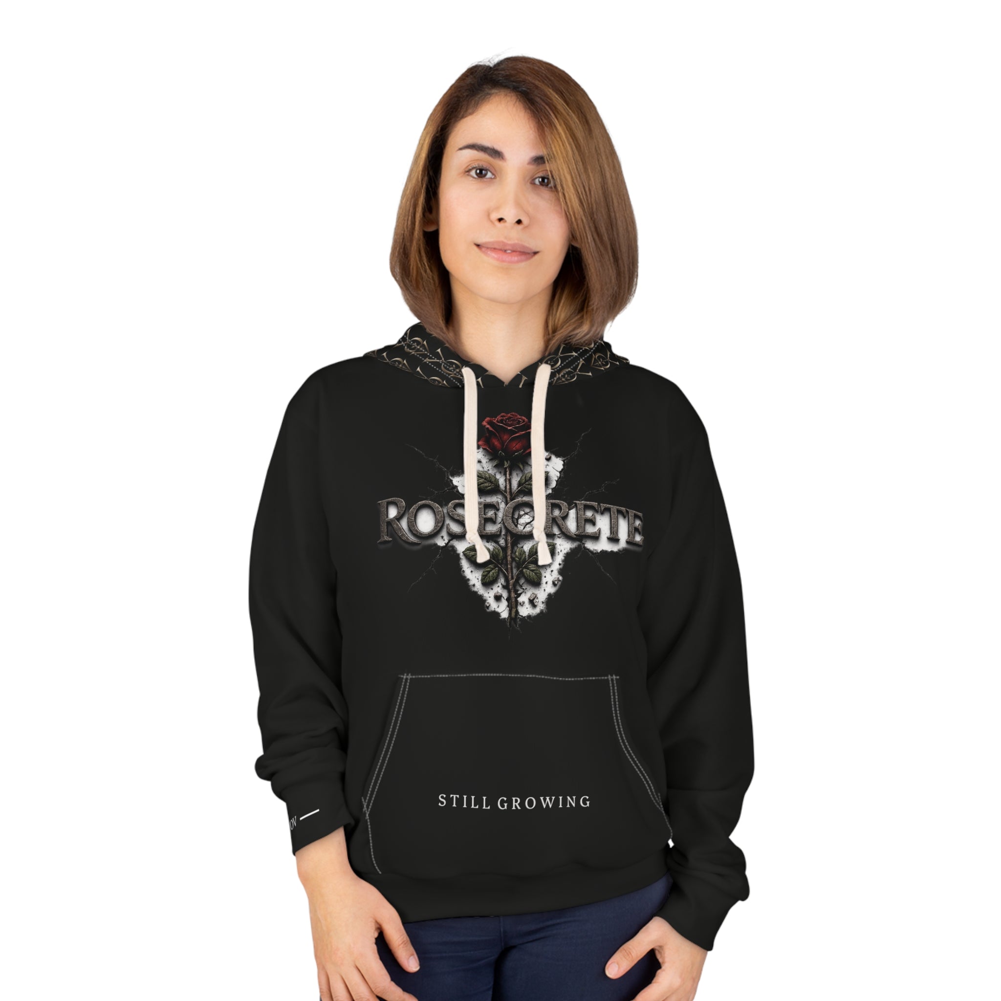 ROSECRETE | Logo'd Down Pullover Hoodie
